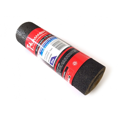 HUMMER กระดาษทรายม้วนขัดน้ำ 12 นิ้ว เบอร์ 40 ขนาด 300 มม.x5เมตร BPR-30040M5 สีดำ