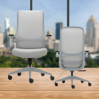 SMITH เก้าอี้สำนักงาน MIDDLE BACK รุ่น GOHAN -01 ขนาด 64x68x109-116 ซม. สีเทา
