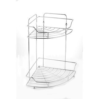 Iris ตะแกรงชั้นวางของอเนกประสงค์เข้ามุม 2 ชั้น รุ่น โนล่า PQS-TQ-0931B ขนาด 34x25x34 ซม.