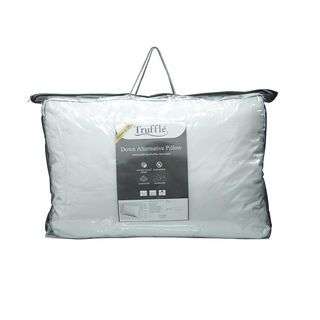 TRUFFLE หมอนหนุนขนห่านเทียมทรงมาตรฐาน 19x29 นิ้ว(เส้นใย 1600 กรัม) กุ๊นดำ 2 เส้น 