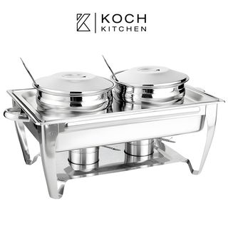 KOCH KITCHEN อ่างอุ่นซุปสเตนเลสหม้อคู่ 6.5 ลิตร 64×36×33 ซม. JAPAH