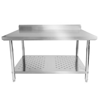 CROWN โต๊ะเตรียมสเตนเลส 2 ชั้น 150x60x80 ซม. NOELLE-SS304