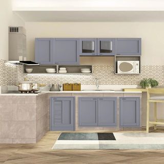 KITZCHO บานซิงค์เดี่ยวบานทึบ KEC-ZOR-S-FL-6040X-GY สีเทา