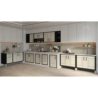 CLOSE ช่องแขวนเสริม UPVC LABARIS ขนาด 86x25x34 ซม. สีดำ