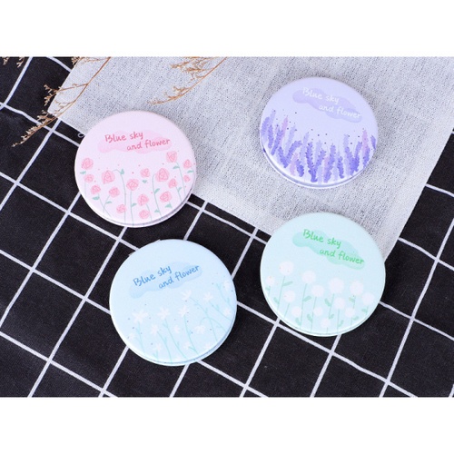 USUPSO กระจกพกพาทรงกลม Qingmo series ขนาด 7x7x1 (#BD)