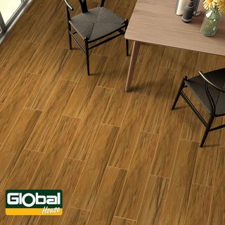 Marbella กระเบื้องเซรามิคปูพื้น 15x90 ซม. DGD915763 สีไม้โอ๊ค Satin (8P) 1.08 ตร.ม./กล่อง