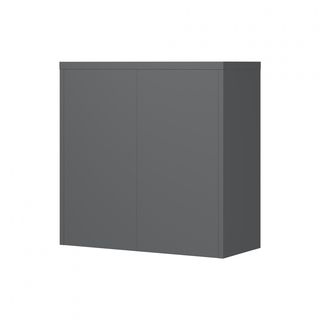 SMITH  ตู้เก็บเอกสารแบบกระจกบานเลื่อน  รุ่น Arlo ขนาด 40x90x90ซม. สีขาว-เทา