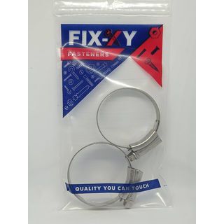 FIX-XY คลิปรัดแตนเลส 13-32mm(11/16”-1.1/4”) 2ชิ้น/แพ็ค