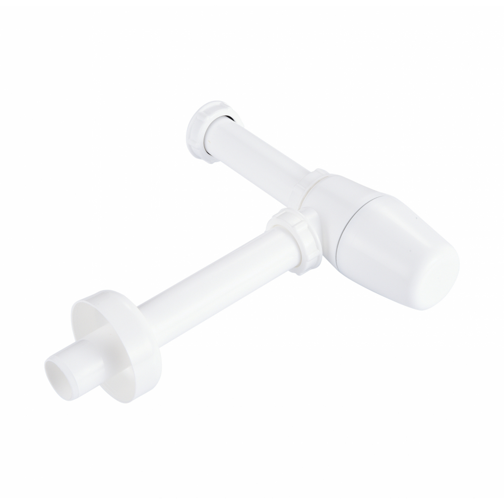 Iris ท่อน้ำทิ้งแบบกระปุกพลาสติก รุ่น PQS-QL2002    สีขาว