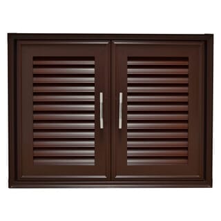 WT บานซิงค์คู่ 85x65CM. GB สีน้ำตาล