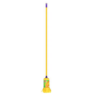 Scotch-Brite ม็อบถูพื้นไมโคไฟเบอร์ หัวจุก 10 นิ้ว  ขนาด 7x161x8 ซม. สีเหลือง