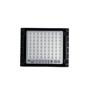 JD โคมไฟสปอร์ตไลท์โซลาร์เซลล์ 100W พร้อมรีโมท รุ่นJDTGD-88100W+รีโมท IP65 แสงวอร์มไวท์