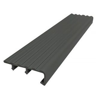 MAC จมูกบันได PVC หน้ากว้าง 45 มม. ยาว 2 เมตร รุ่นDF45-20G1 สีเทาเข้ม