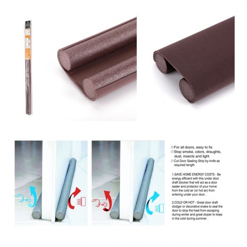 TORSTEN เส้นกันแมลง แบบครอบประตูด้านล่าง รุ่น KZT050-BN 90ซม. สีน้ำตาล