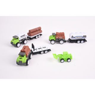 TOYS ของเล่นชุดรถพ่วงการเกษตร บรรจุ3คัน สีเขียว#99845-60(22x4.5x20.5ซม.)
 