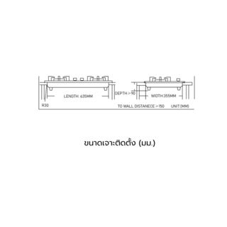 KOCH KITCHEN เตาแก๊สแบบฝังหน้ากระจก 2 หัวเตา NICASIO K-02 สีดำ