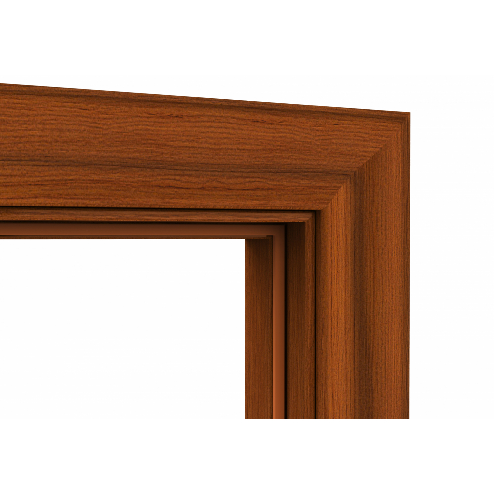 WELLINGTAN วงกบประตู WPC พร้อมซับวงกบ WPCDF-W2-03 80x200ซม. YELLOW TEAK