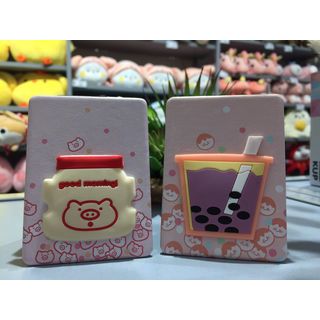 USUPSO กระจกพกพาทรงเหลี่ยม black milk tea ขนาด 6.2x8.7x1 (#BD)