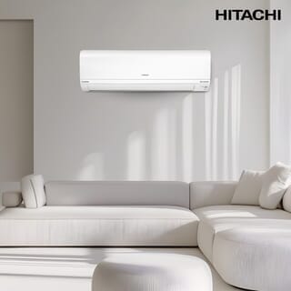HITACHI เครื่องปรับอากาศ Inverter ขนาด 22000 BTU RAK-QH24PCBST สีขาว