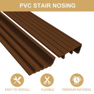 MAC จมูกบันได PVC หน้ากว้าง 45 มม. ยาว 2 เมตร รุ่น YS-45-DB-H สีน้ำตาลเข้ม