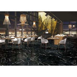 Marbella 60x60 กระเบื้องเซรามิคปูพื้น รุ่น องลี่แบล็ค TSJ20045 (4P).A (Gloss) Random