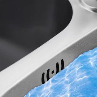 CLOSE อ่างล้างจาน 1 หลุมมีที่พัก SUS304  ขนาด 80X50X19 ซม. SPACE