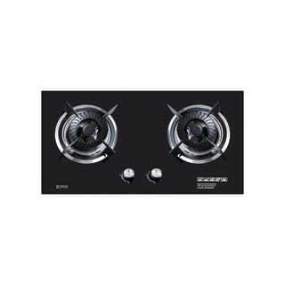 KOCH KITCHEN เตาแก๊สแบบฝังหน้ากระจก 2 หัวเตา NICASIO K-01 สีดำ