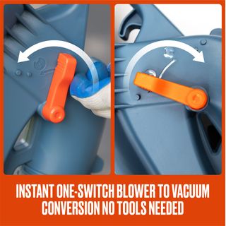 SENIX เครื่องเป่าลมและดูดใบไม้ไฟฟ้า 2,200W (พ่วงสายไฟ 8 เมตร) รุ่น BLVE22-M-EU สีน้ำเงิน - ดำ