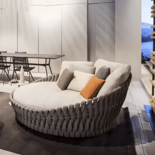 SUMMER SET โซฟา outdoor อลูมิเนียม 2ที่นั่ง Andaman ขนาด 160x120x72 ซม.สีขาว