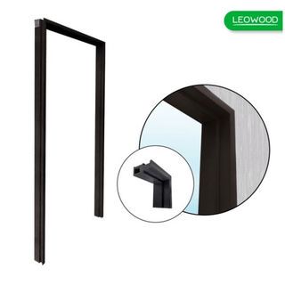 LWD วงกบไม้สังเคราะห์ Leo Frame Premium+ (ภายนอก)  สี Oak ขนาด 4/10x70x200 ซม.