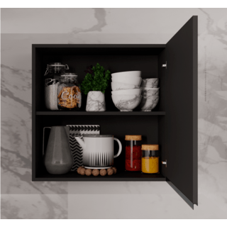 MJ ตู้แขวนเดี่ยว รุ่น  X-W6060X-DC ขนาด 60x60 ซม.สีดาร์กช็อค