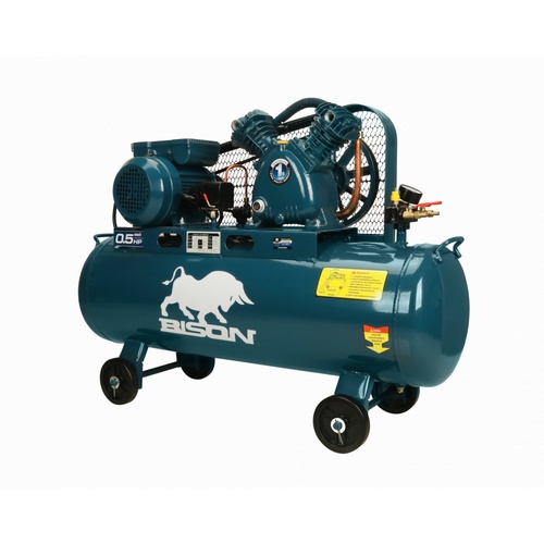 BISON ปั๊มลมสายพาน 2.0 HP ขนาด 64ลิตร รุ่น  LAV-0.17/10-64L (1500วัตต์)