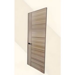 HOLZTUR ประตูปิดผิวเมลามีนเซาะร่อง 5เส้น ขนาด 80x200ซม. สี White Oak
