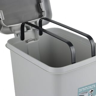 ICLEAN ถังขยะเหยียบเหลี่ยม Prensa 45 ลิตร รุ่น TG51792G ขนาด 33.2x44.5x56 ซม. สีเทา