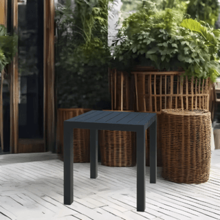 SUMMER SET โต๊ะ outdoor อลูมิเนียม Laemchabang ขนาด 45x45x50 ซม. สีดำ