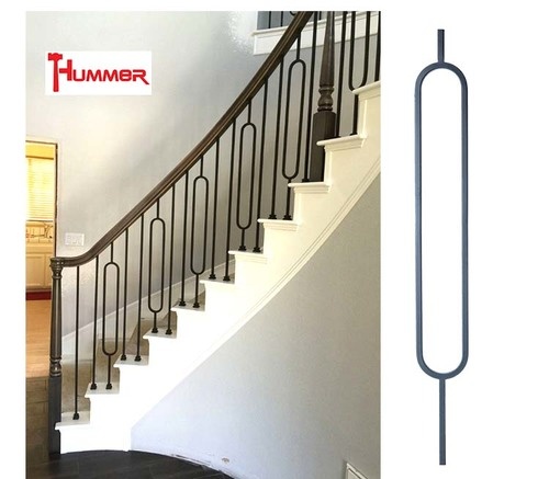 HUMMER เหล็กดัดราวระเบียงแบบวงรี ขนาด 12.7x12.7mm รุ่น TLSH32