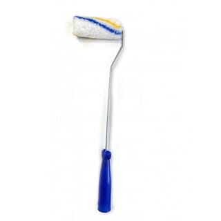 MW ลูกกลิ้งทาสีพร้อมด้าม (Eco) 4นิ้ว รุ่น TS1115 สีขาว-แถบฟ้า
