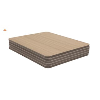 GREAT WOOD แผ่นลามิเนตปิดผิว HPL สีไม้โอ๊ค รุ่นSD9026-221 ขนาด122*280*0.8 ซม.