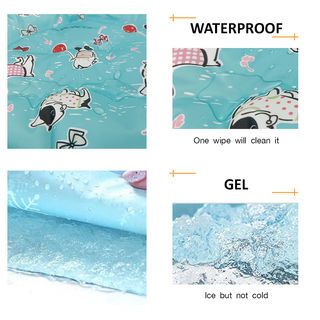 DUDUPETS แผ่นรองเย็นสำหรับสัตว์เลี้ยง รุ่น CHILLY-M ขนาด45x45x5ซม.  สีฟ้า