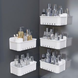 Primo ชั้นวางติดผนังพลาสติก รุ่น WA-02 ขนาด 14.5x27x12 ซม. สีขาว