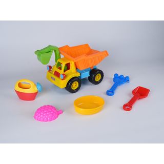TOYS ของเล่นชุดรถบรรทุกชายหาดและอุปกรณ์ 6 ชิ้น รุ่น 2112 ขนาด 30x16x20 ซม. คละสี
