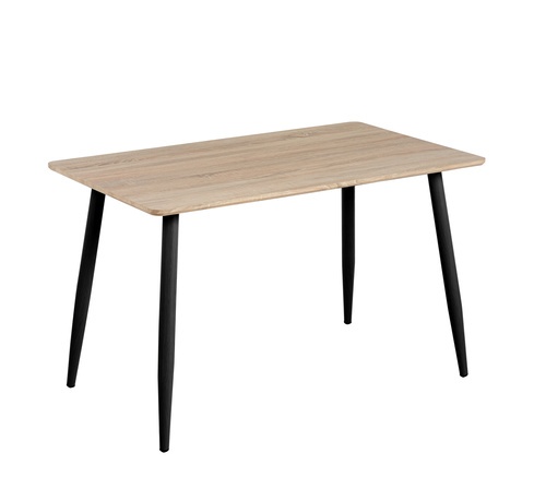 (1/4)DELICATO ชุดโต๊ะและเก้าอี้รับประทานอาหาร (หน้าท็อปโต๊ะ) รุ่น BECCA ขนาด 120x70x73 ซม. สีไม้ธรรมชาติ