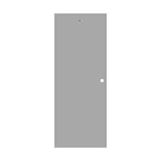 WELLINGTAN ประตู UPVC บานทึบ รุ่นHTP170180 ขนาด 70x180ซม. สีเทา เจาะรูลูกบิด