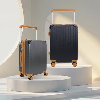 WETZLARS กระเป๋าเดินทางแบบด้านจับยาว ขนาด 24 นิ้ว  รุ่น Jasper-02 ขนาด 23x37x55 ซม. สีเทาเข้ม