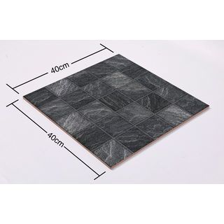 Marbella กระเบื้องเซรามิคปูพื้น 16x16 นิ้ว รุ่น ลังคัว เทา ZYM34515 Matt (12P)