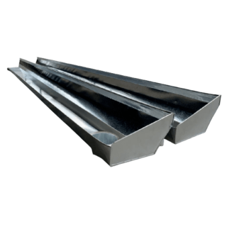 รางน้ำฝนท้องร่อง 5 #35 ยาว 2.44 เมตร เจาะขวา Globalblack