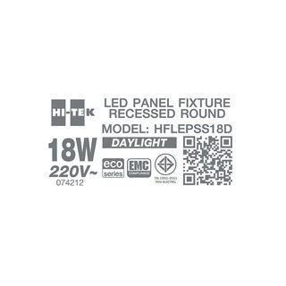 HI-TEK โคมดาวน์ไลท์ LED แบบติดลอยหน้าเหลี่ยม 9นิ้ว 18W รุ่น ECO SERIES แสงเดย์ไลท์