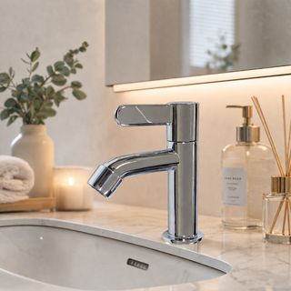 VEGARR ก๊อกอ่างล้างหน้า ด้ามเรียบ เซรามิควาล์ว รุ่น V1112