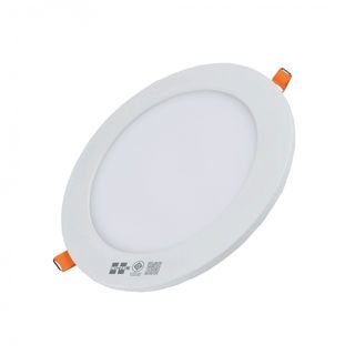 HI-TEK โคมพาเนล LED อีโค่ ทรงกลม 5นิ้ว 12W แบบฝังฝ้า รุ่นHFLEPR012W แสงนวล