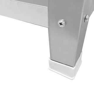 CLOSE โต๊ะวางเตาคู่สเตนเลส 84.5X56X73 ซม. MAGMA สีเงิน